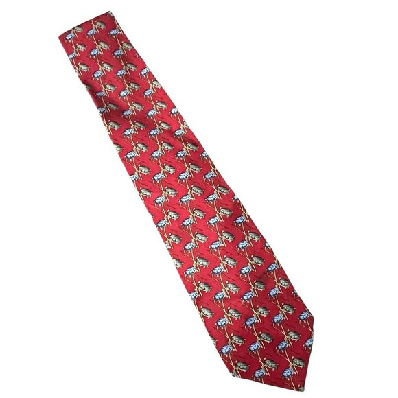 Tiffany & Co. Other - Tiffany & Co Silk Tie Turtle Print 57" Made In Italy